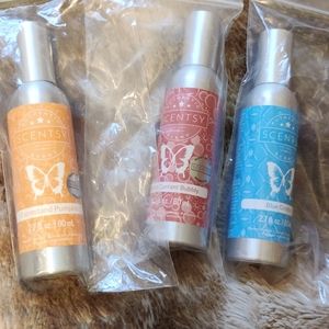 Lot of 3 Scentsy Room Sprays